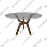 2_600x600-157-2.jpg Cleo Round Dining Table Glass Top - 3D Decorative