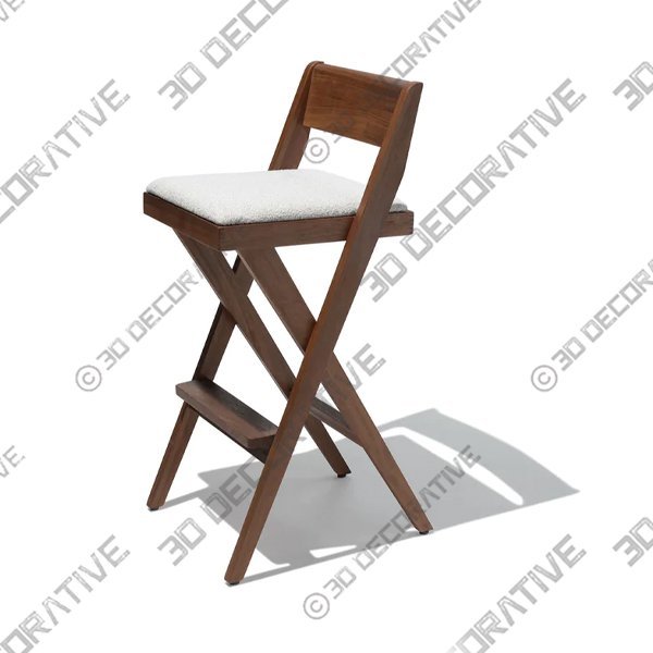 Compass Counter and Bar Stool - 3D Decorative