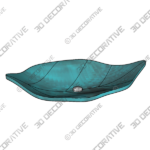 3_600x600-2-6.png COPPER GREEN PATINA DISTRESSED LEAF OVAL ARTISTIC VESSEL SINKĀ - 3D Decorative