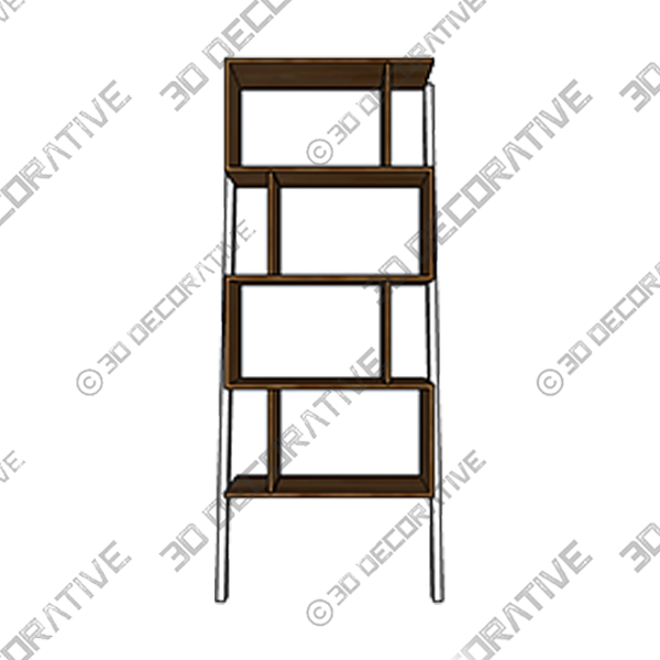 Cristobal Geometric Bookcase - 3D Decorative