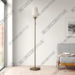 Derry 71″ Torchiere Floor Lamp - 3D Decorative