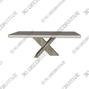 Durant 84" Dining Table - 3D Decorative