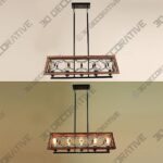 Pendant-7-1.jpg Eumyviv 5-Light Farmhouse Pendant Lighting Fixture - 3D Decorative