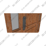 Fine Art Craftsman Entrance: Solid Wood Door With Custom Sidelights – CD6246 - 3D Decorative