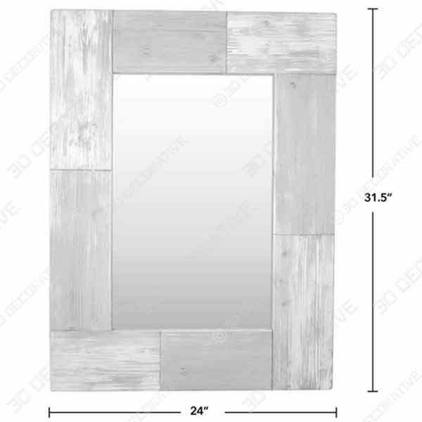 FirsTime & Co. Mason Planks Wall MirrorĀ - 3D Decorative