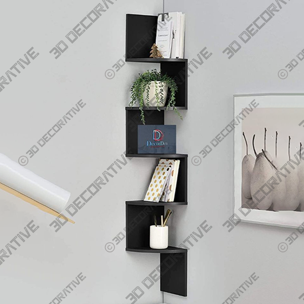 Floating Corner Shelf - 3D Decorative
