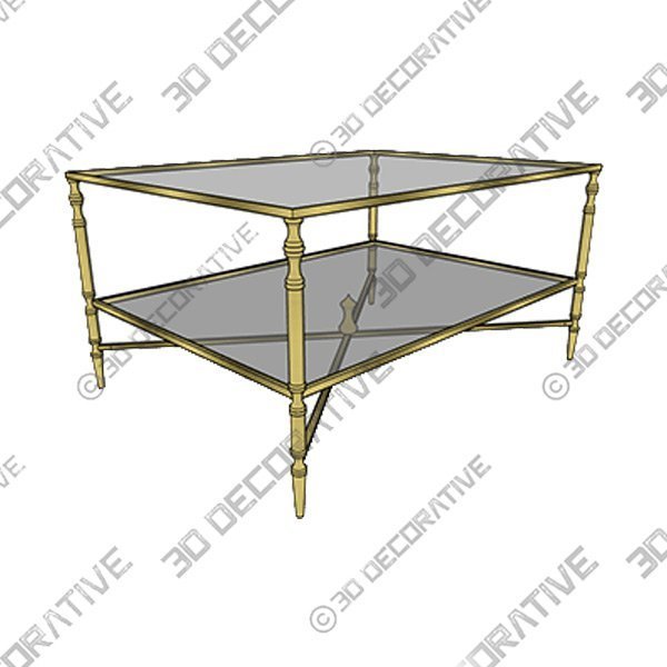 Franconia Coffee Table with Storage - 3D Decorative
