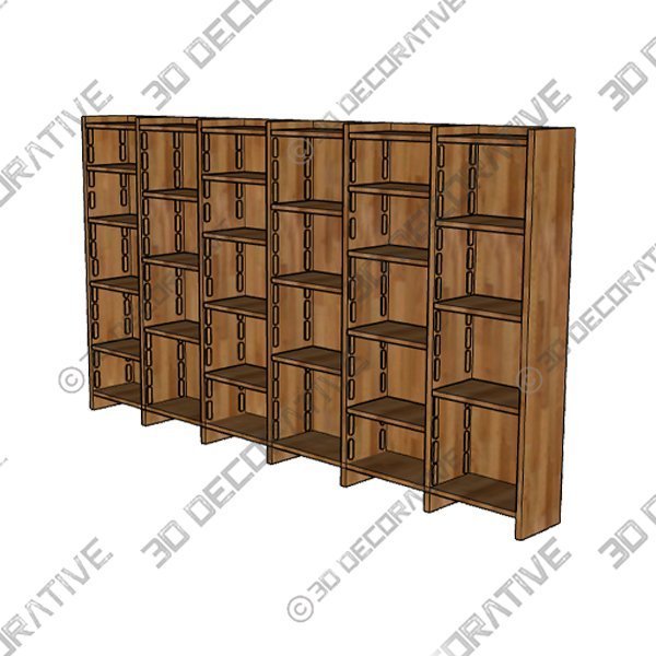 Gianfranco Frattini for Bernini Large Bookcase in Teak - 3D Decorative