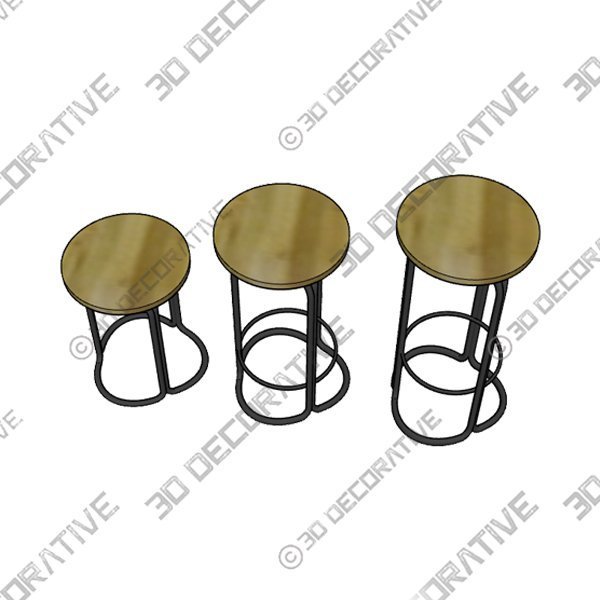 Hardie Stool - 3D Decorative