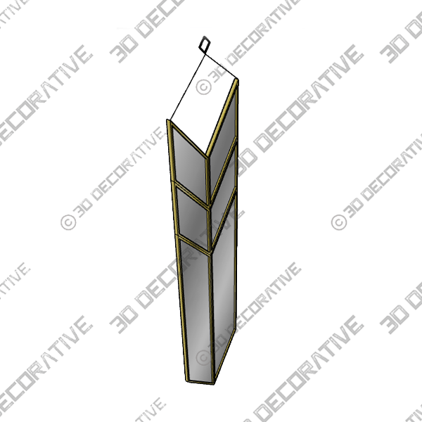 Heptagon Shape Wall MirrorĀ - 3D Decorative