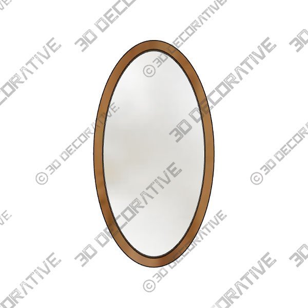 Mirror-1.jpg Heritage Mango Wood Oval Mirror - 3D Decorative