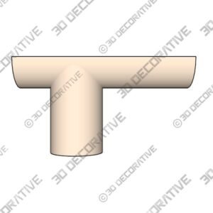 J. Wade Beam American Modern Marbled Lacquer “Tee” Console Table - 3D Decorative