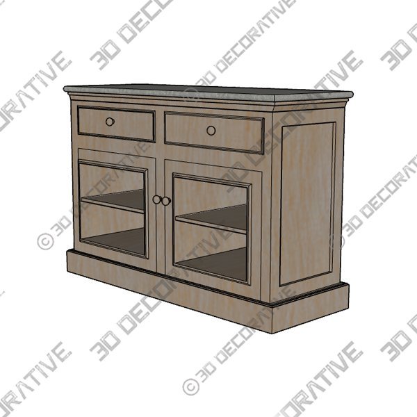 Kensington Glass Buffet - 3D Decorative