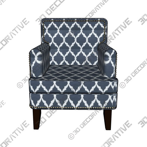 KVK Mid Century Modern Accent ChairĀ - 3D Decorative