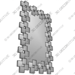 3_600x600-7.png Little Squares MirrorĀ - 3D Decorative