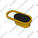 MAHIE Luxury Nordic Gold Black Kitchen Cabinet Door Handle Wardrobe Drawer Knob - 3D Decorative