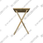 3_600x600-26.jpg Mcallister 19.25” Tall Solid Wood Cross Legs End Table - 3D Decorative