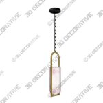 5_600x600-21-3.jpg Melange Small Elongated Antique Brass with Alabaster Shade Pendant Light - 3D Decorative