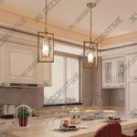 Pendant-6-4.jpg Milhouse 1 – Light Brushed Gold Pendant - 3D Decorative