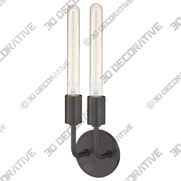 Mitzi Ava Double Wall Sconce - Old Bronze - 3D Decorative