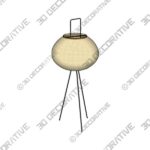 Modern Rice Paper Floor Lamp - 3D Decorative