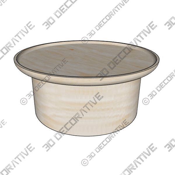 1_600x600-39-3.jpg Modern Round Coffee Table in Cerused Oak by Martin and BrockettĀ - 3D Decorative