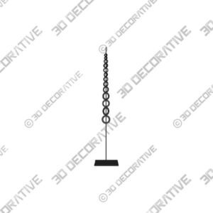 Necklaces nº 2 Black Porcelaine Sculpture - 3D Decorative