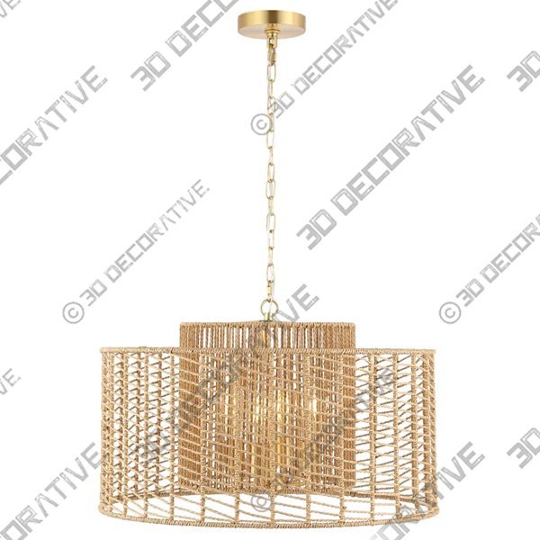 Niamh 4 - Light Drum Pendant - 3D Decorative