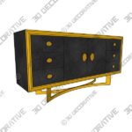 Pacific Sideboard - 3D Decorative