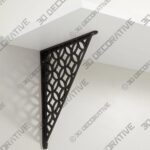 Nickel-5-2.jpg Pasteur 8-1/2″ Brass Shelf Bracket Nickel - 3D Decorative