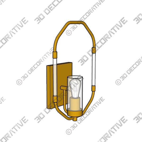 Wall-Mount-3-1-1.jpg Quorum 8"W Citadel 1-light Wall Mount Light Fixture Aged BrassĀ - 3D Decorative