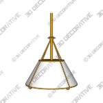 Remi Black Conical Pendant Light - 3D Decorative