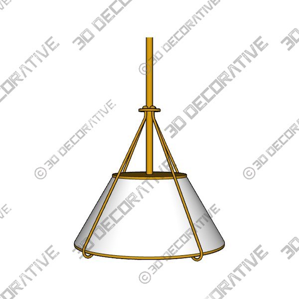 Remi Black Conical Pendant Light - 3D Decorative