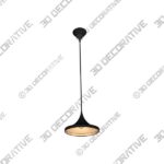 Safavieh Bowman 1-Light Lamp Pendant in Black - 3D Decorative