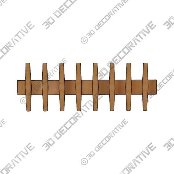 Shaw 7-Hook Rack - 3D Decorative