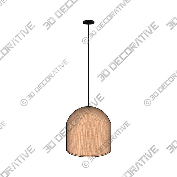 Silvia Handwoven Rattan Pendant - 3D Decorative