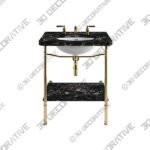 Sink-basin-5-1.jpg THE SINGLE LADYBOWER VANITY BASIN SUITE - 3D Decorative