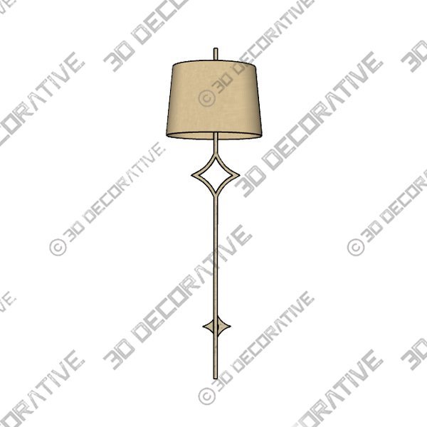 Sconce-1-7.jpg Theresa Sconce - Silver - 3D Decorative