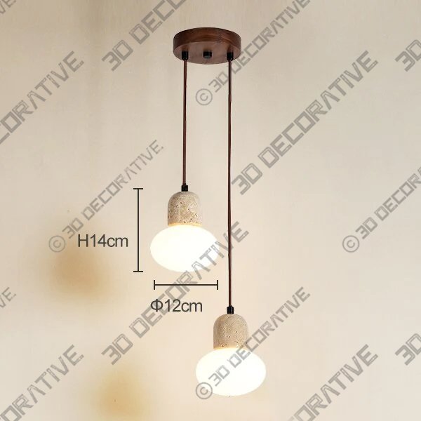 TRAVERTINE WABI LIGHTS 6 - 3D Decorative