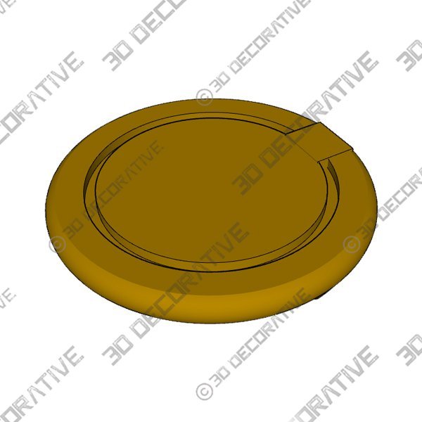 Knob-1-3.jpg Xiedeai Zinc Alloy Round Shaped Hidden Cabinet Cupboard PullsĀ - 3D Decorative