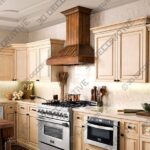 ZLINE Wooden Wall Mount Range Hood In Rustic Light Finish - 3D Decorative