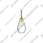 Pendant-1-8-1.jpg Modern Simple Glass Pendant Light Bedroom Bar XG-9229 - 3D Decorative