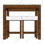 Nathan-James-41202-Viktor-Dining-Set-Kitchen-14-600x600-1.jpg Nathan James 41202 Viktor Dining Set Kitchen Pub Table Marble Top Fabric Seat - 3D Decorative