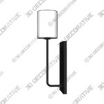 Light-5-1-5.jpg Quorum Tempo 1-light Wall Mount Light Fixture Aged Brass - 3D Decorative