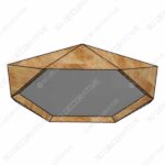 Rivet-Modern-Hexagon-Wood-Frame-Hanging-Wall-Mirror-30-Inch-Height-Natural-4-600x600-1.jpg Rivet Modern Hexagon Wood Frame Hanging Wall Mirror, 30 Inch Height - 3D Decorative