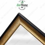 Wall Beveled Mirror Framed – Bedroom or Bathroom Rectangular Frame - 3D Decorative