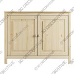 Antwane 43.97” Wide Pine Solid Wood Server