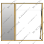 Vertical Standing Mirror With Wooden Frame