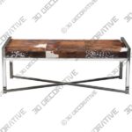 Dungannon Metal Bench - 3D Decorative