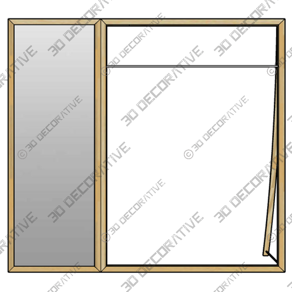 Vertical Standing Mirror With Wooden Frame